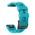 For Garmin Instinct 2 Solar Sport Pure Color Silicone Watch Band(Sky Blue)