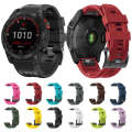 For Garmin Fenix 7 Pro 47mm Sport Pure Color Silicone Watch Band(White)
