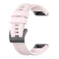 For Garmin Fenix 7 Pro 47mm Solid Color Silicone Watch Band(Cherry Pink)