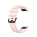 For Garmin Fenix 7 Pro 51mm Sports Silicone Watch Band(Light Pink)