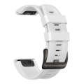 For Garmin Instinct 2X Solar Sport Pure Color Silicone Watch Band(White)