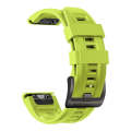 For Garmin Fenix 7 Pro 51mm Sport Pure Color Silicone Watch Band(Lime Color)