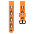 For Garmin Epix Pro 51mm Sports Two-Color Silicone Watch Band(Orange+Black)