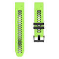 For Garmin Epix Pro 51mm Sports Two-Color Silicone Watch Band(Lime+Black)