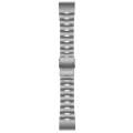 For Garmin Fenix 7 Pro 51mm Titanium Alloy Quick Release Watch Band(Titanium Gray)