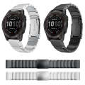 For Garmin Epix Pro 47mm Tortoise Shell Stainless Steel Watch Band(Sliver)