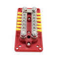 CP-3159 300A 12-48V RV Yacht Modified Double Row 12-way M6 Terminal Busbar with 12pcs Terminals