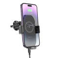 Borofone BH205 Rusher Infrared Wireless Fast Charging Air Outlet Car Holder(Black)