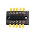 CP-4002 100A 48V RV Yacht Modified Double Row 5-way Busbar with 10pcs Terminals