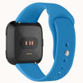 For Fitbit Versa 2 / Fitbit Versa / Fitbit Versa Lite Solid Color Silicone Watch Band, Size:S(Bri...