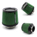 XH-UN077-079 Car High Flow Cold Cone Engine Air Intake Filter, Size:101mm(Green)