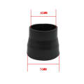 XH-UN081 63mm-76mm Universal Car Air Intake System Air Filter Pipe Tube(Black)
