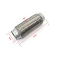 XH-6172 Car Muffler Exhaust Pipe Silencer Nozzle Stainless Steel Exhaust, Size:63mm(Silver)