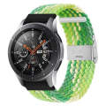 For Huawei Watch 4 / 4 Pro Nylon Braided Metal Buckle Watch Band(Z Lime Green)