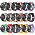 For Huawei Watch 4 / 4 Pro Nylon Braided Metal Buckle Watch Band(Z Purple Gold)
