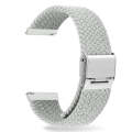 For Huawei Watch 4 / 4 Pro Nylon Braided Metal Buckle Watch Band(Silver)