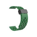 For Huawei Watch 4 / 4 Pro Magnetic Clasp Silicone Watch Band(Alfalfa Grass)