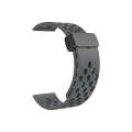 For Huawei Watch 4 / 4 Pro Magnetic Clasp Silicone Watch Band(Dark Grey)