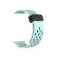 For Huawei Watch 4 / 4 Pro Magnetic Clasp Silicone Watch Band(Teal)
