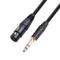 6.35mm 1/4 TRS Male to XLR 3pin Female Microphone Cable, Length:1.8m