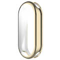 For Xiaomi Mi Band 8 Full Coverage TPU Electroplating Watch Protective Case(Light Gold)