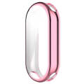 For Xiaomi Mi Band 8 Full Coverage TPU Electroplating Watch Protective Case(Pink)