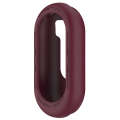 For Xiaomi Mi Band 8 Pure Color Silicone Watch Protective Case(Wine Red)