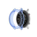 For Huami Amazfit GTR 42mm TPU Half Case Watch Case(Transparent Blue)
