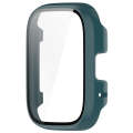 For Redmi Watch 3 Lite PC + Tempered Film Integrated Watch Protective Case(Pine Green)