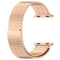 For Apple Watch 8 41mm Magnetic Buckle Stainless Steel Metal Watch Band(Rose Gold)