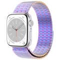 For Apple Watch SE 40mm Magnetic Buckle Stainless Steel Metal Watch Band(Colorful)