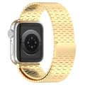 For Apple Watch 6 44mm Magnetic Buckle Stainless Steel Metal Watch Band(Gold)