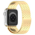 For Apple Watch SE 2023 44mm Magnetic Buckle Stainless Steel Metal Watch Band(Gold)
