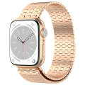 For Apple Watch SE 2023 40mm Magnetic Buckle Stainless Steel Metal Watch Band(Rose Gold)