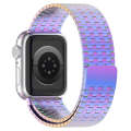 For Apple Watch SE 2023 40mm Magnetic Buckle Stainless Steel Metal Watch Band(Colorful)