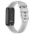For Fitbit Inspire 3 Two Color Transparent Silicone Watch Band(Light Grey)