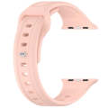 For Apple Watch SE 2023 40mm Square Buckle Silicone Watch Band(Light Pink)