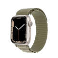 For Apple Watch SE 2022 40mm DUX DUCIS GS Series Nylon Loop Watch Band(Olive)