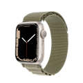 For Apple Watch Series 4 44mm DUX DUCIS GS Series Nylon Loop Watch Band(Olive)