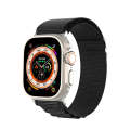 For Apple Watch Ultra 2 49mm DUX DUCIS GS Series Nylon Loop Watch Band(Black)