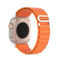 For Apple Watch SE 2023 44mm DUX DUCIS GS Series Nylon Loop Watch Band(Orange)