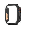For Apple Watch Series 6 / 5 / 4 / SE 44mm Tempered Film Hybrid PC Integrated Watch Case(Black Or...
