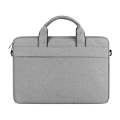 For 15.6 inch ST01S Waterproof Oxford Laptop Diagonal Shoulder Handbag(Light Grey)