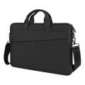 For 15.6 inch ST01S Waterproof Oxford Laptop Diagonal Shoulder Handbag(Black)