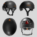 Foxwear V6 Pro 4K HD Anti-Shake Video Recorder Cycling Smart Helmet, Size: 54-61cm(Black)
