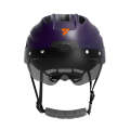 Foxwear V8 Pro 4K HD Anti-Shake Video Recorder Cycling Smart Helmet, Size: 54-58cm(Purple)