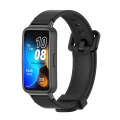 For Huawei Band 8 Mijobs Silicone Breathable Watch Band(Black)