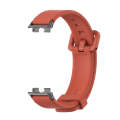 For Huawei Band 8 Mijobs Silicone Breathable Watch Band(Orange+Black)