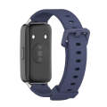For Huawei Band 8 Mijobs Silicone Breathable Watch Band(Midnight Blue)