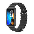 For Huawei Band 8 / 9 Mijobs Marine Silicone Breathable Watch Band(Black)